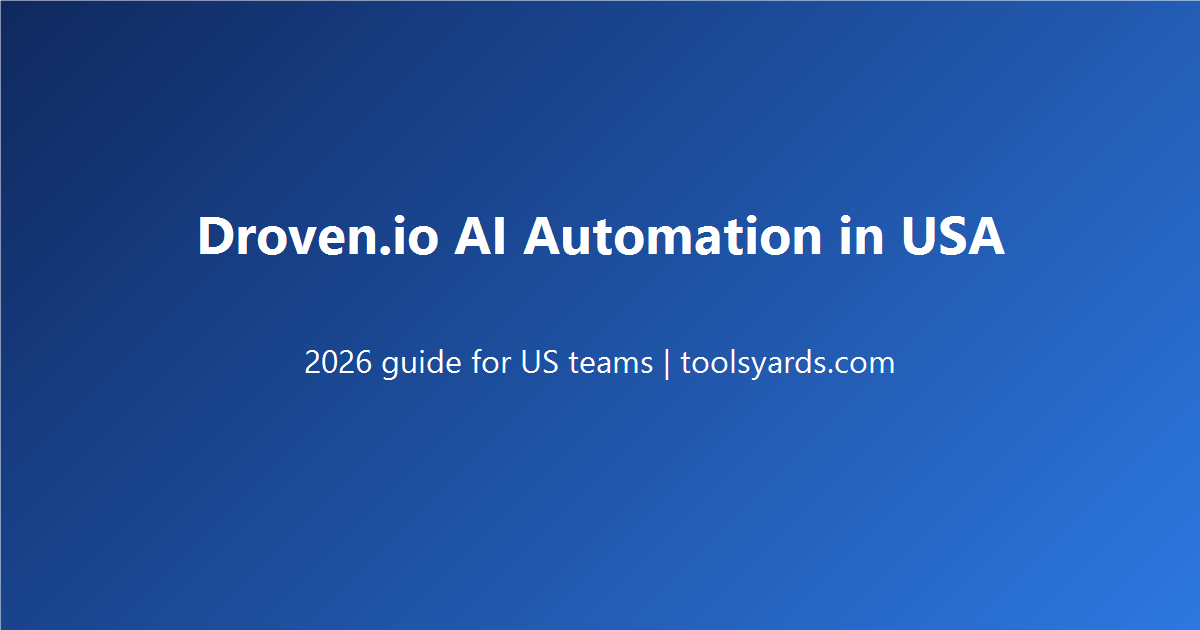 droven io ai automation in usa 2026 guide