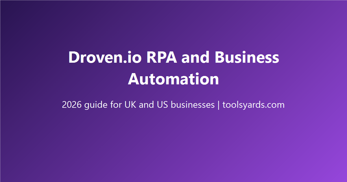 droven io rpa and business automation guide 2026